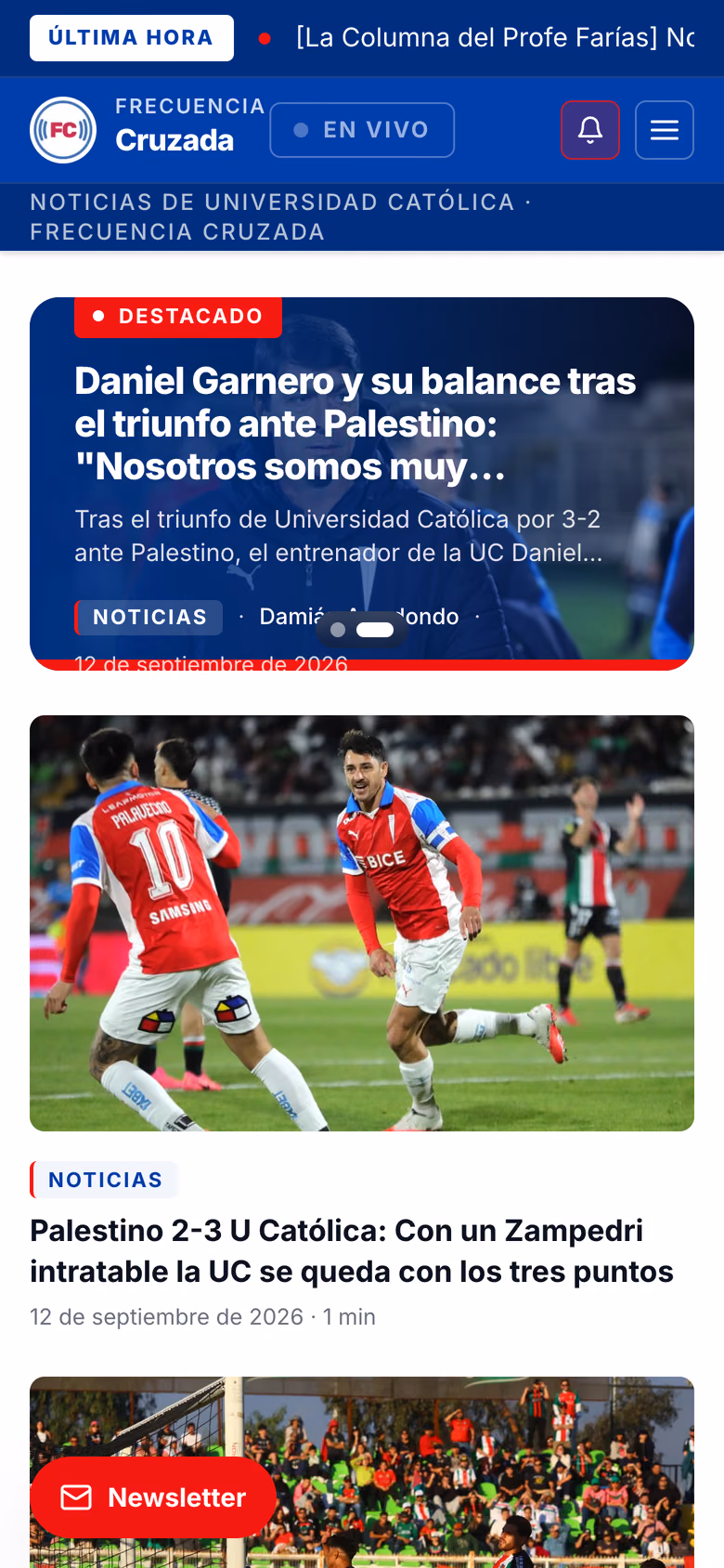 Frecuencia Cruzada en versión móvil