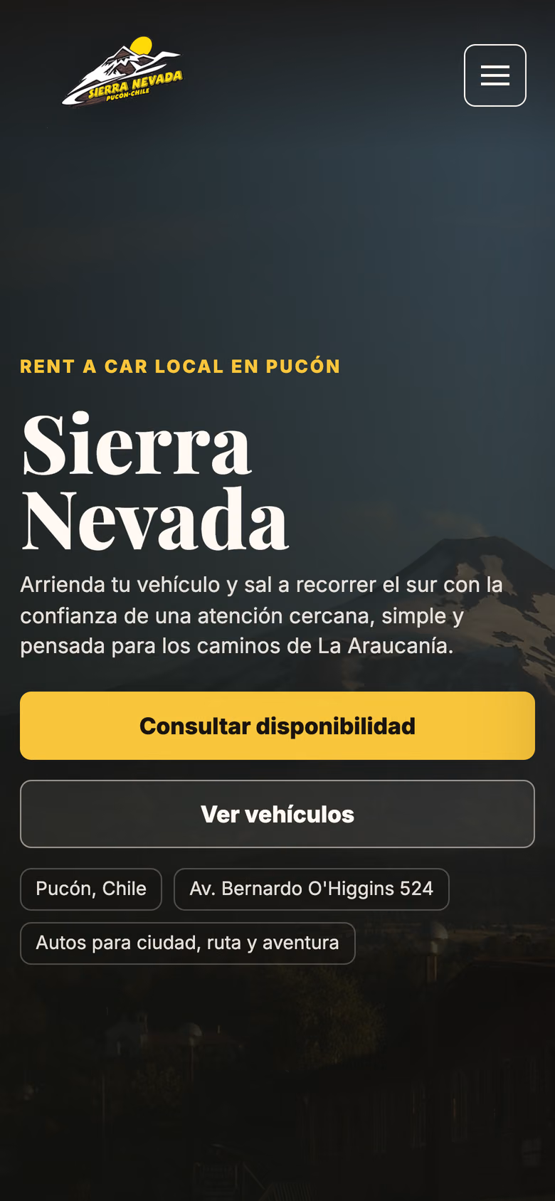 Sierra Nevada Rent Car en versión móvil